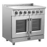 FORNO Massimo 36" Freestanding French Door Electric Range, FFSEL6955-36 FORNO