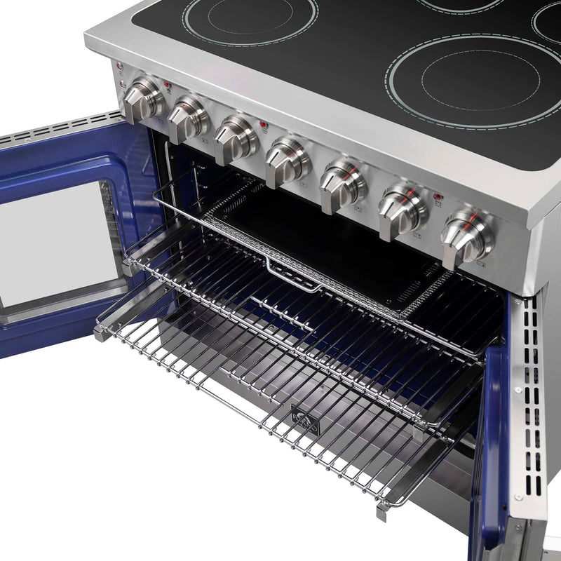FORNO Massimo 36" Freestanding French Door Electric Range, FFSEL6955-36 FORNO