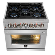 FORNO Massimo 30" Freestanding Dual Fuel Range, FFSGS6125-30 FORNO