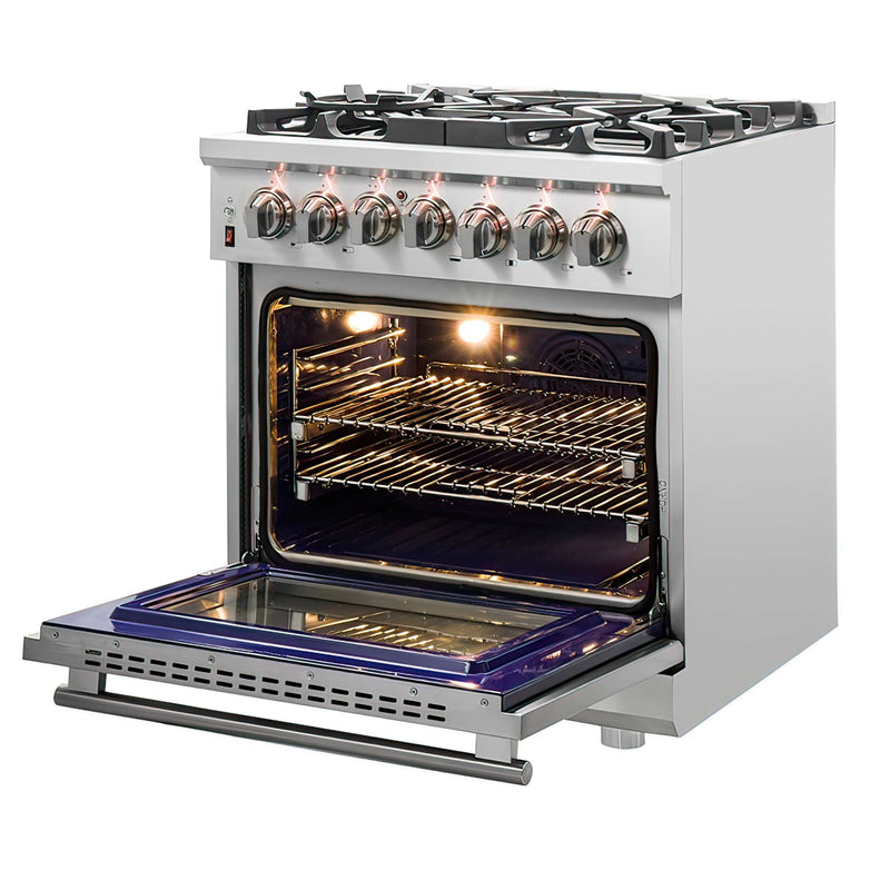 FORNO Massimo 30" Freestanding Dual Fuel Range, FFSGS6125-30 FORNO
