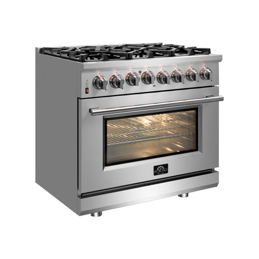 FORNO Massimo 30" Freestanding Dual Fuel Range, FFSGS6125-30 FORNO
