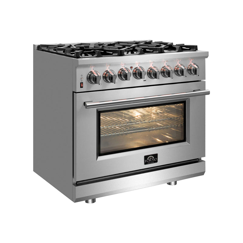 FORNO Massimo 30" Freestanding Dual Fuel Range, FFSGS6125-30 FORNO