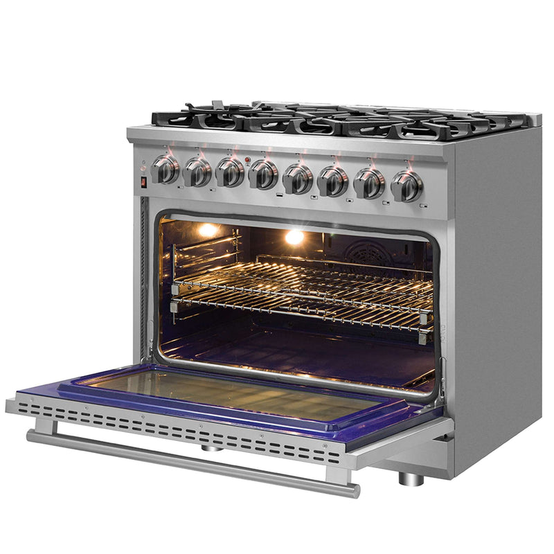 FORNO Massimo 36" Freestanding Dual Fuel Range, FFSGS6125-36, FFSGS6125-36 FORNO