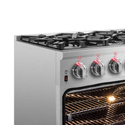 FORNO Massimo 36" Freestanding Dual Fuel Range, FFSGS6125-36, FFSGS6125-36 FORNO