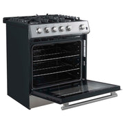 FORNO Leonardo 30" Stainless Steel Gas Range, FFSGS1116-30 FORNO