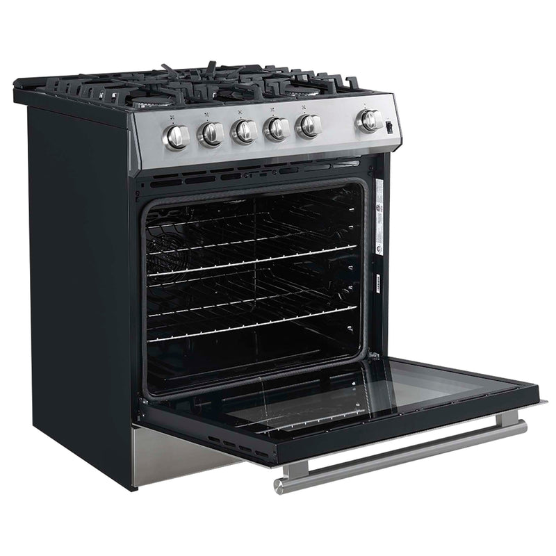 FORNO Leonardo 30" Stainless Steel Gas Range, FFSGS1116-30 FORNO