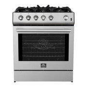 FORNO Leonardo 30" Stainless Steel Gas Range, FFSGS1116-30 FORNO