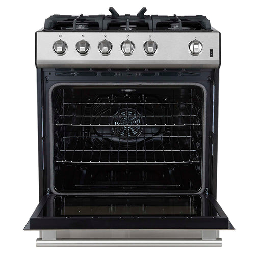 FORNO Leonardo 30" Stainless Steel Gas Range, FFSGS1116-30 FORNO