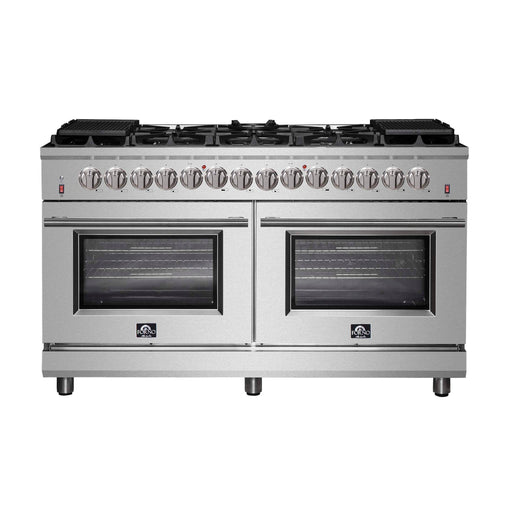 FORNO Massimo 60" Freestanding Dual Fuel Range, FFSGS6125-60 FORNO