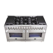 FORNO Massimo 60" Freestanding Dual Fuel Range, FFSGS6125-60 FORNO