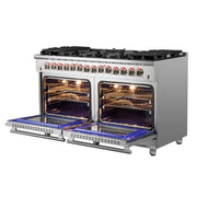 FORNO Massimo 60" Freestanding Dual Fuel Range, FFSGS6125-60 FORNO