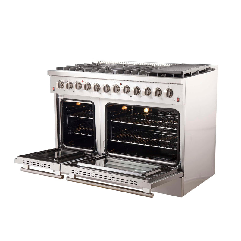 FORNO Galiano 48" Freestanding Dual Fuel Range, FFSGS6156-48 FORNO