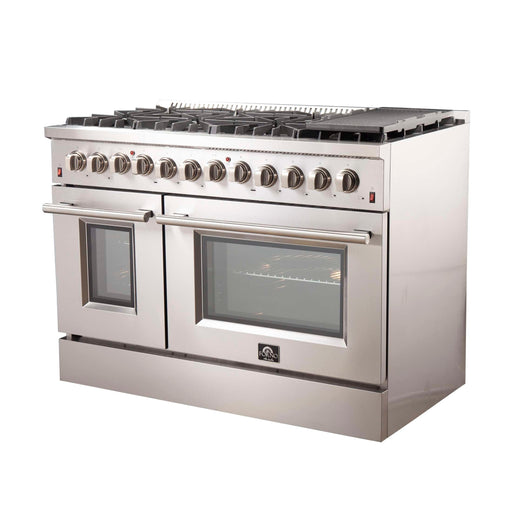 FORNO Galiano 48" Freestanding Dual Fuel Range, FFSGS6156-48 FORNO