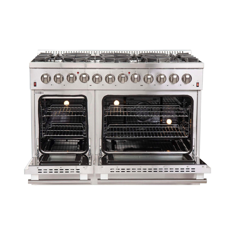 FORNO Galiano 48" Freestanding Dual Fuel Range, FFSGS6156-48 FORNO