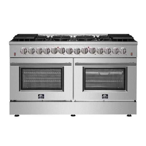FORNO Galiano 60" Freestanding Dual Fuel Range, FFSGS6156-60 FORNO