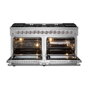 FORNO Galiano 60" Freestanding Dual Fuel Range, FFSGS6156-60 FORNO