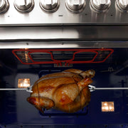FORNO Capriasca 48" Freestanding Dual Fuel Range, FFSGS6187-48 FORNO