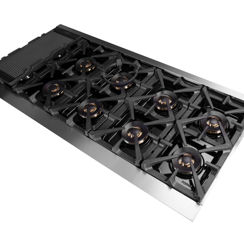 FORNO Capriasca 60" Freestanding Dual Fuel Range, FFSGS6187-60 FORNO