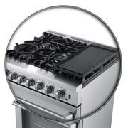 FORNO Lazio 30" Freestanding Dual Fuel Range, FFSGS6196-30 FORNO