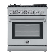 FORNO Lazio 30" Freestanding Dual Fuel Range, FFSGS6196-30 FORNO