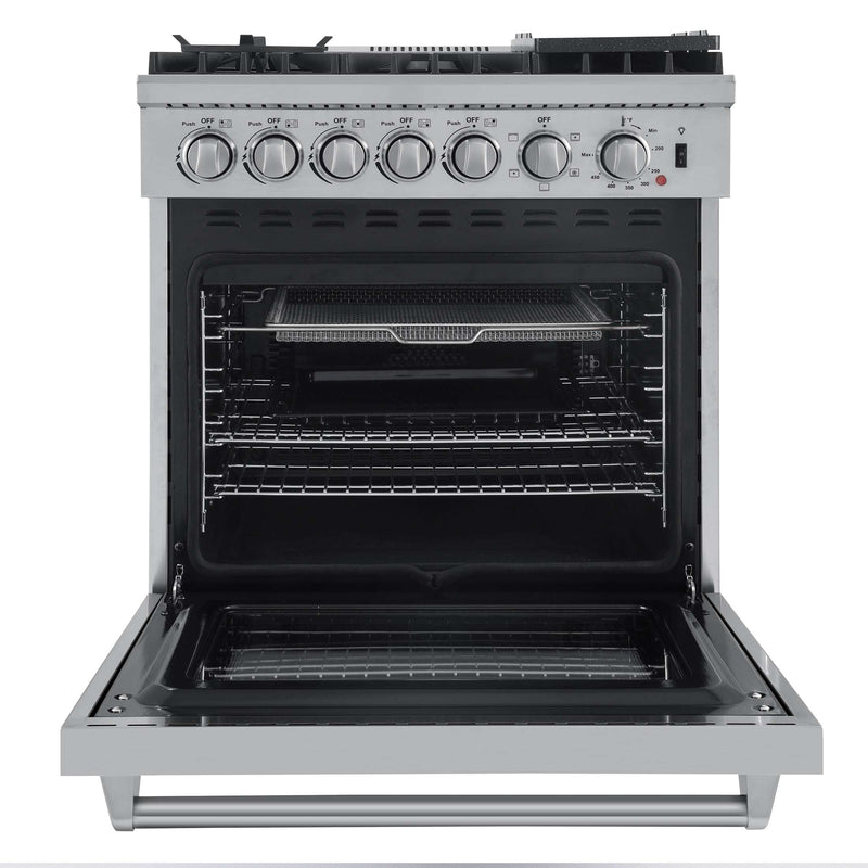 FORNO Lazio 30" Freestanding Dual Fuel Range, FFSGS6196-30 FORNO