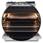 FORNO Lazio 30" Freestanding Dual Fuel Range, FFSGS6196-30 FORNO
