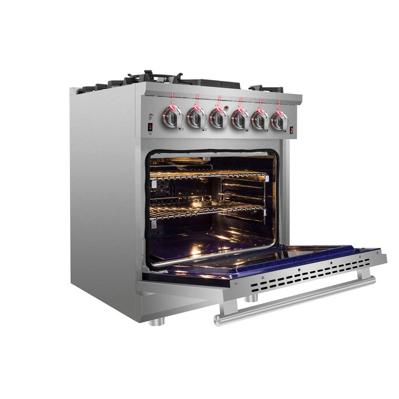 FORNO Massimo 30" Freestanding Gas Range, FFSGS6239-30 FORNO