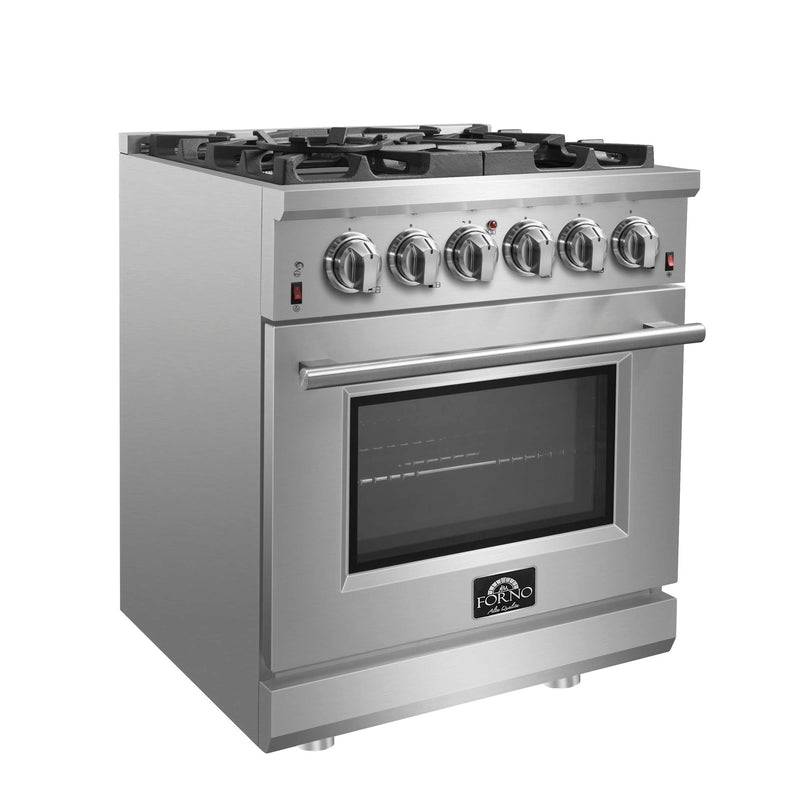 FORNO Massimo 30" Freestanding Gas Range, FFSGS6239-30 FORNO