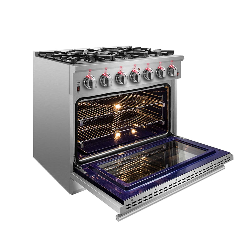 FORNO Massimo 36" Freestanding Gas Range, FFSGS6239-36 FORNO