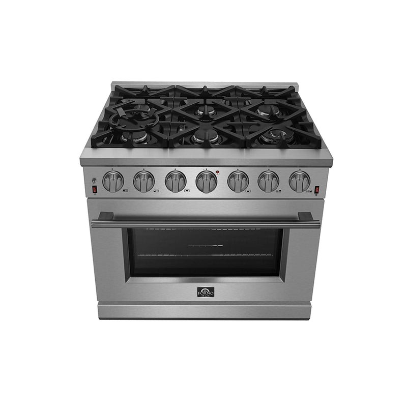 FORNO Massimo 36" Freestanding Gas Range, FFSGS6239-36 FORNO