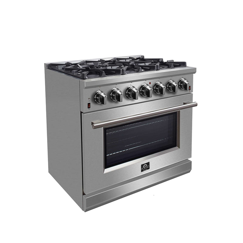 FORNO Massimo 36" Freestanding Gas Range, FFSGS6239-36 FORNO