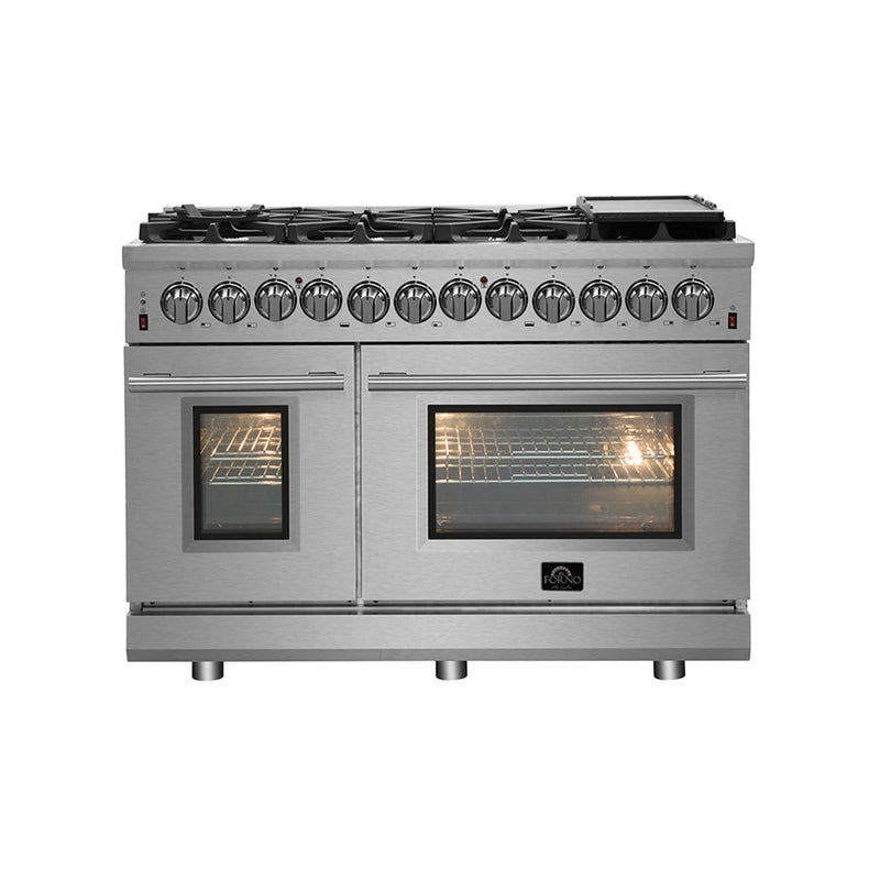 FORNO Massimo 48″ Freestanding Gas Range, FFSGS6239-48 FORNO