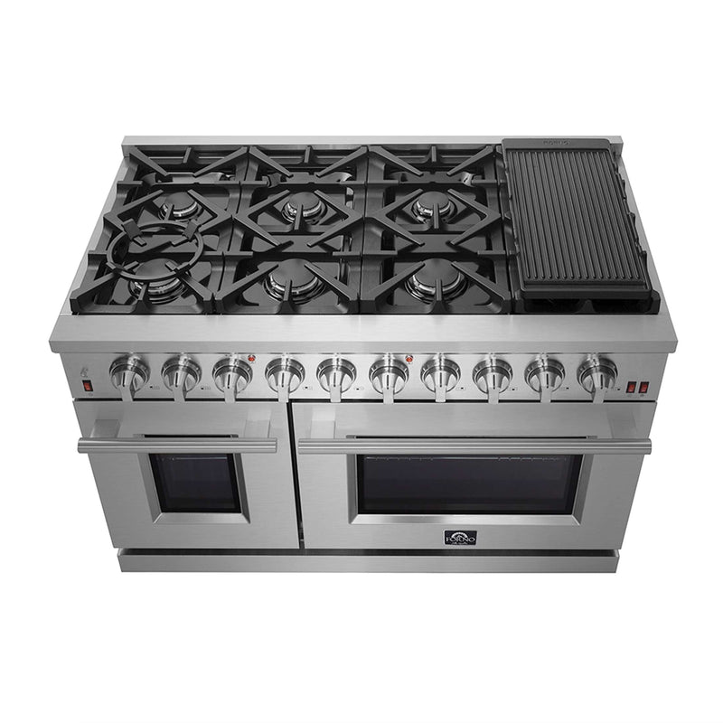 FORNO Massimo 48″ Freestanding Gas Range, FFSGS6239-48 FORNO