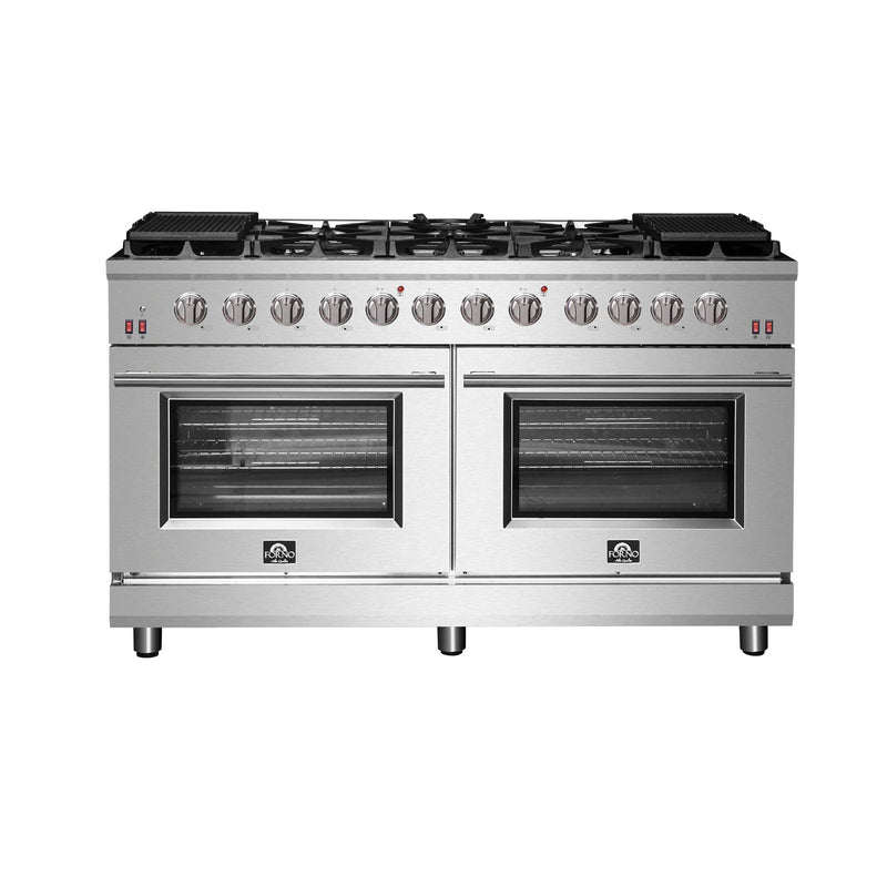 FORNO Massimo 60″ Freestanding Gas Range, FFSGS6239-60 FORNO