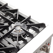FORNO Galiano 36" Freestanding Gas Range with 6 Italian Burners in Stainless Steel, FFSGS6244-36 FORNO