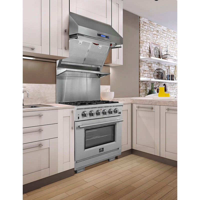 FORNO Capriasca 30" Freestanding Gas Range, FFSGS6260-30 FORNO