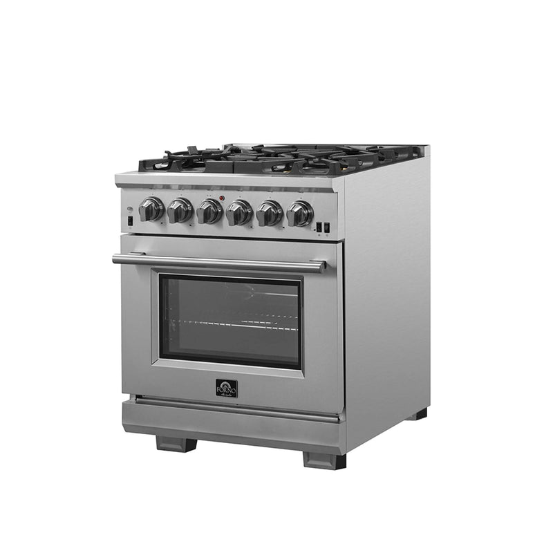 FORNO Capriasca 30" Freestanding Gas Range, FFSGS6260-30 FORNO