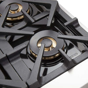 FORNO Premium 3-Piece Kitchen Bundle - 48 Inch Pro Gas Range, Wall Mount Range Hood, Refrigerator, FBDL-019-05US FORNO