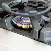 FORNO Capriasca 48-inch Gas Range Stainless Steel, 8 Brass Burners 160,000 BTU, 6.58 cu.ft. Double Oven, FFSGS6260-48 FORNO