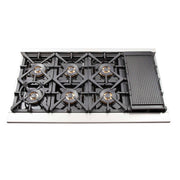 FORNO Premium 2-Piece Kitchen Bundle - Capriasca 48" Stainless Steel Range, Forno Maderno 2-28 " Wide Units with Decorative Trim, FBDL-019-06CAUS FORNO