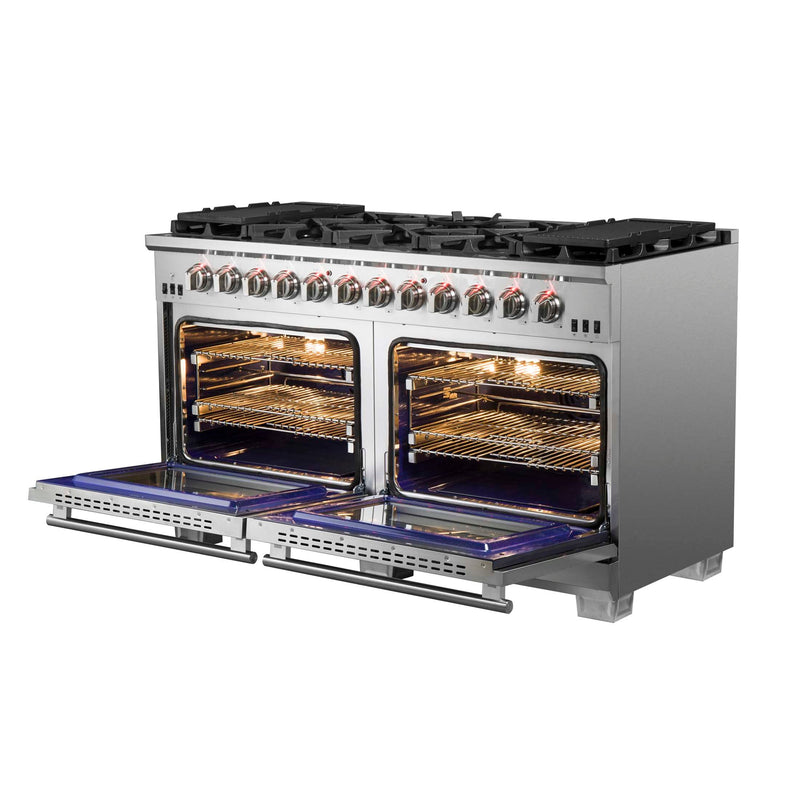 FORNO Capriasca 60" Freestanding Gas Range, FFSGS6260-60 FORNO
