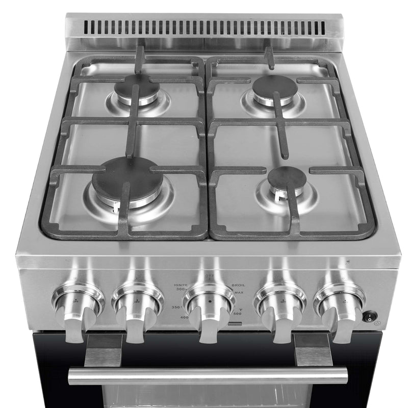 FORNO Lamazze 20" Freestanding Gas Range, FFSGS6265-20 FORNO