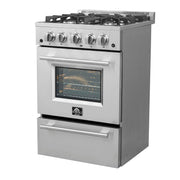 FORNO Breno 24" Freestanding Gas Range, FFSGS6272-24 FORNO