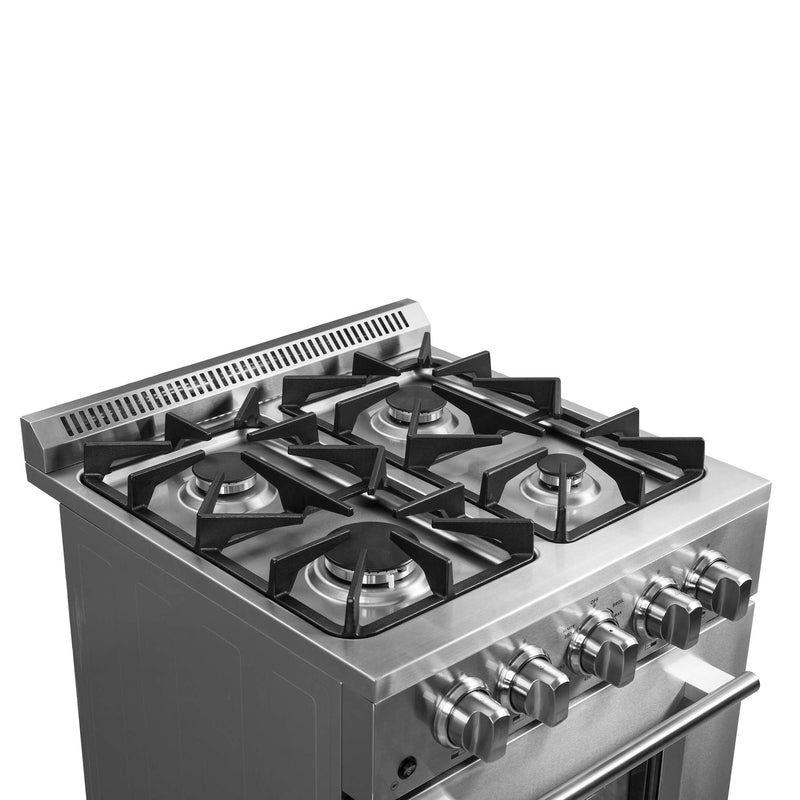 FORNO Breno 24" Freestanding Gas Range, FFSGS6272-24 FORNO