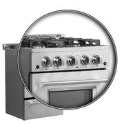 FORNO Breno 24" Freestanding Gas Range, FFSGS6272-24 FORNO