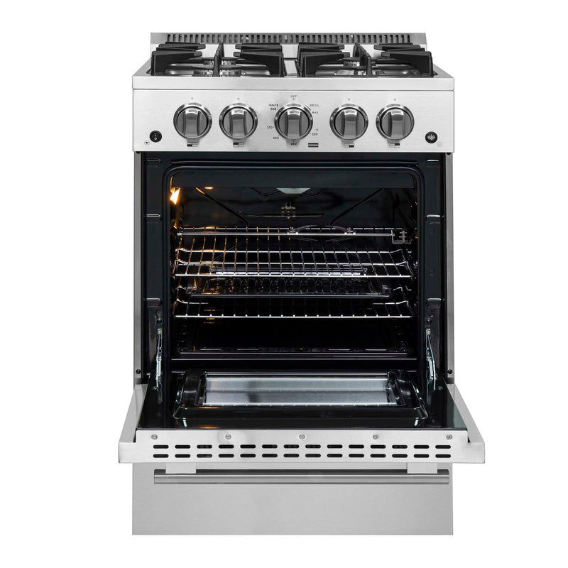 FORNO Breno 24" Freestanding Gas Range, FFSGS6272-24 FORNO