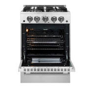 FORNO Breno 24" Freestanding Gas Range, FFSGS6272-24 FORNO