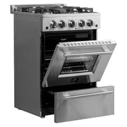 FORNO Breno 24" Freestanding Gas Range, FFSGS6272-24 FORNO
