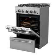 FORNO Breno 24" Freestanding Gas Range, FFSGS6272-24 FORNO