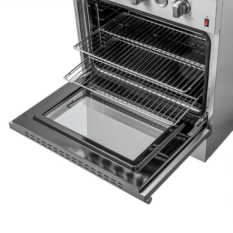 FORNO Giovanni 30-inch Gas Range Stainless Steel, 5 Burners 67,000 BTU, 4.32 cu.ft. Convection Oven, FFSGS6274-30 FORNO